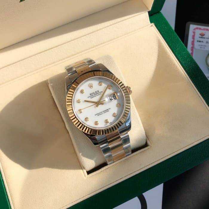 로렉스 데이저스트 텐 포인트 다이아 흰판 18K | 여성36mm , 남성41mm
