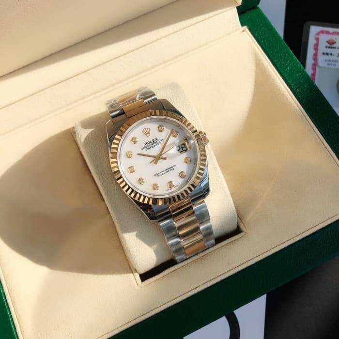 로렉스 데이저스트 텐 포인트 다이아 흰판 18K | 여성36mm , 남성41mm
