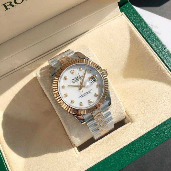 로렉스 데이저스트 텐 포인트 다이아 흰판 18K | 여성36mm , 남성41mm