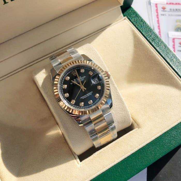 로렉스 데이저스트 텐 포인트 다이아 검판 18K | 여성36mm , 남성41mm