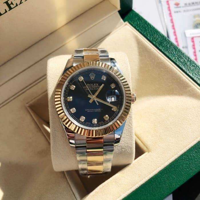 로렉스 데이저스트 텐 포인트 다이아 검판 18K | 여성36mm , 남성41mm