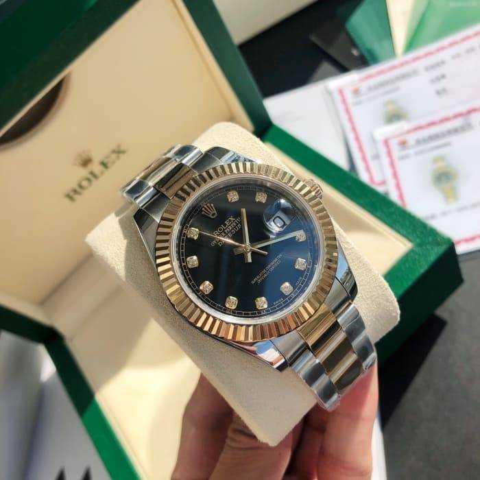 로렉스 데이저스트 텐 포인트 다이아 검판 18K | 여성36mm , 남성41mm