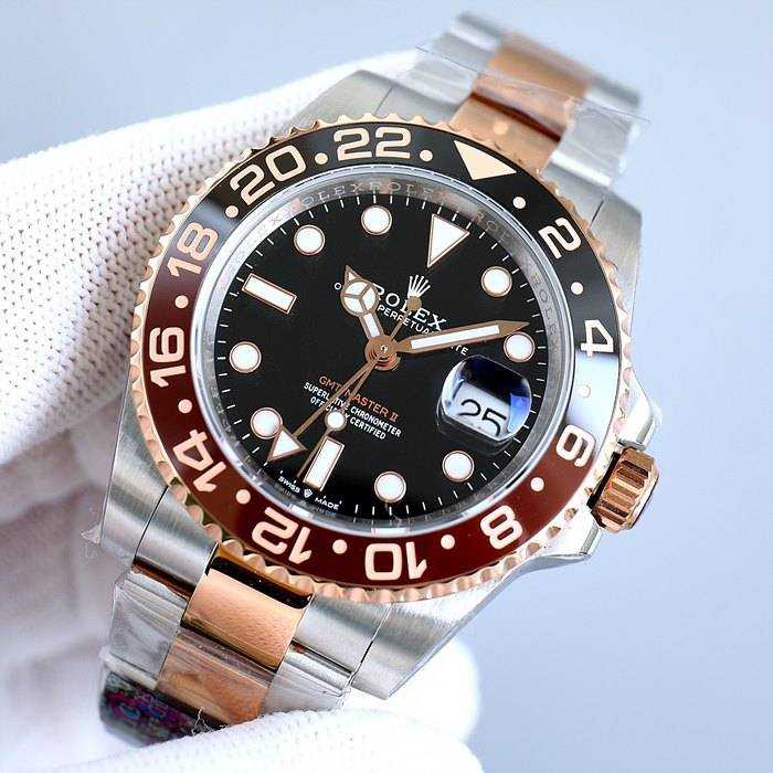 롤렉스 GMT 마스터2 루트비어 콤비 , 블랙판 콤비 | 남성 40mm