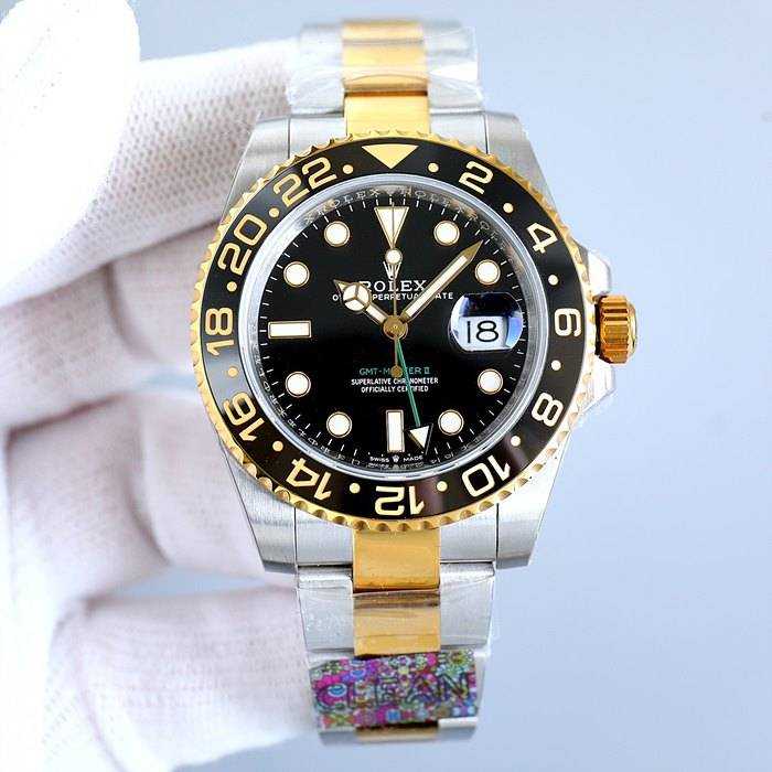 롤렉스 GMT 마스터2 루트비어 콤비 , 블랙판 콤비 | 남성 40mm