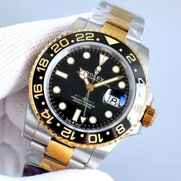 롤렉스 GMT 마스터2 루트비어 콤비 , 블랙판 콤비 | 남성 40mm