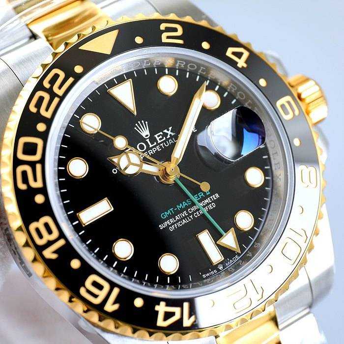 롤렉스 GMT 마스터2 루트비어 콤비 , 블랙판 콤비 | 남성 40mm