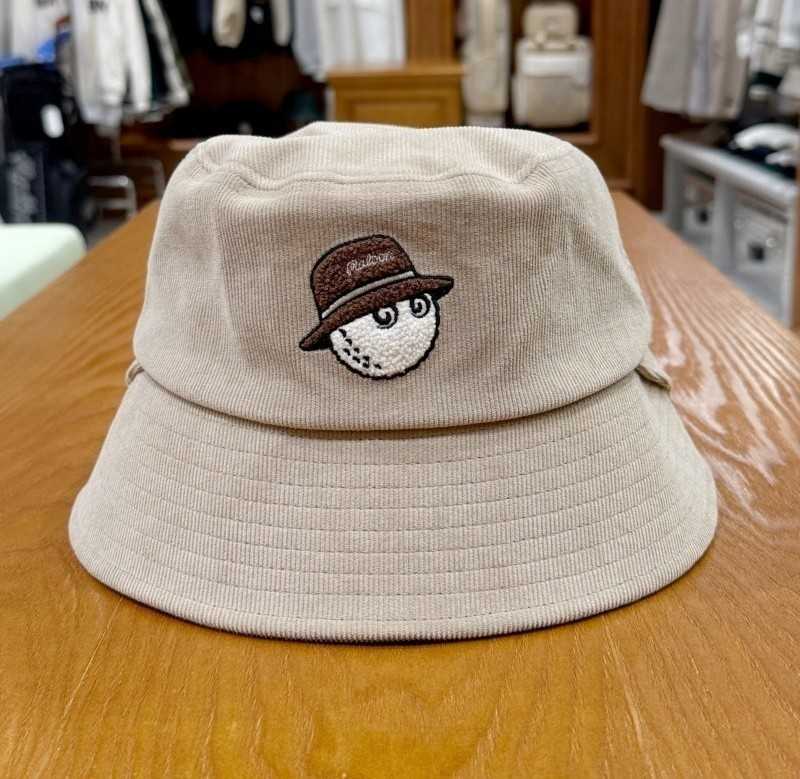 말본 코듀로이 와펜 버킷햇(3color)