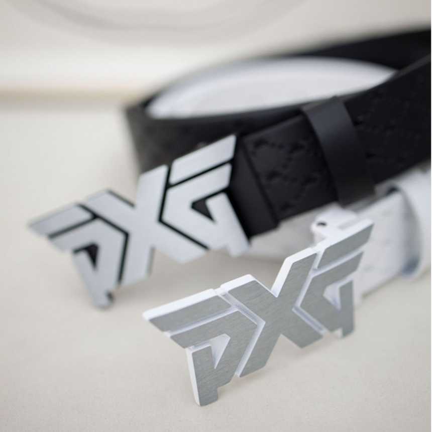 PXG 실버 로고패턴 남성 골프 벨트(2color)