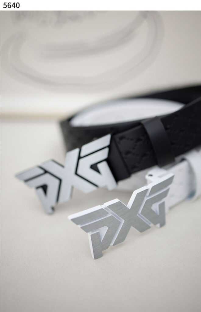 PXG 실버 로고패턴 남성 골프 벨트(2color)