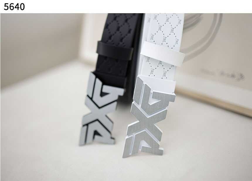 PXG 실버 로고패턴 남성 골프 벨트(2color)