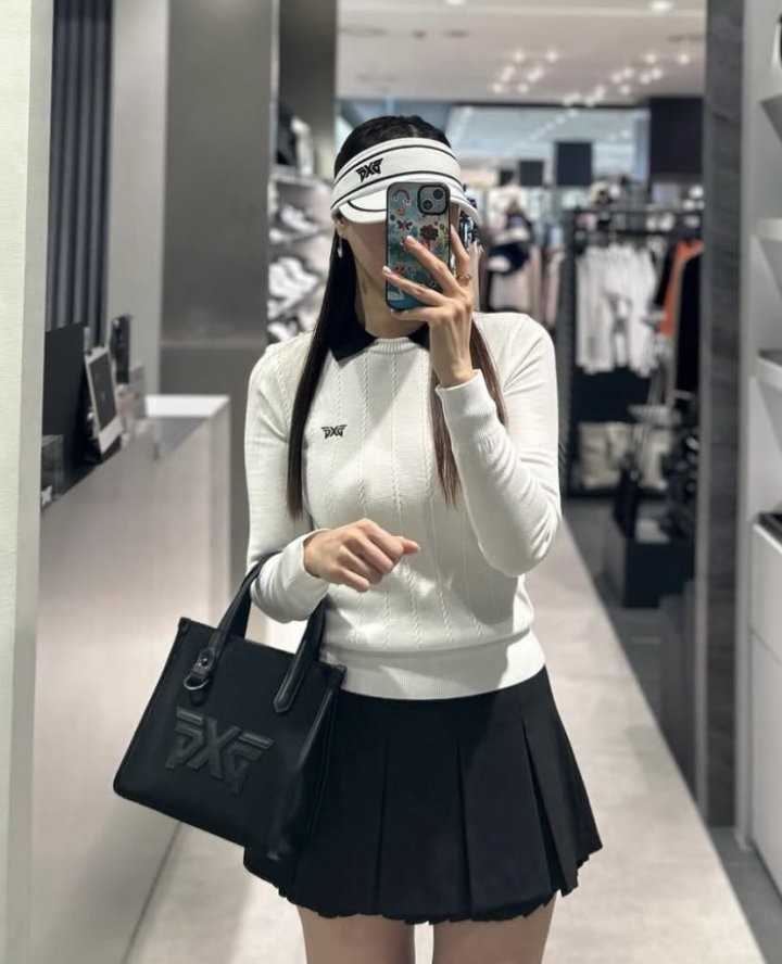 PXG 여성 리본 바이저(3color)