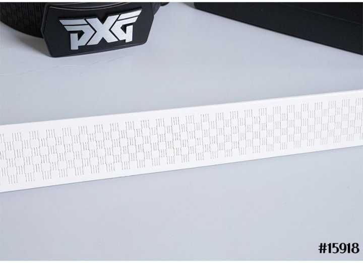 PXG 남성 레더 스퀘어 체스 타공 레더 벨트(2color)