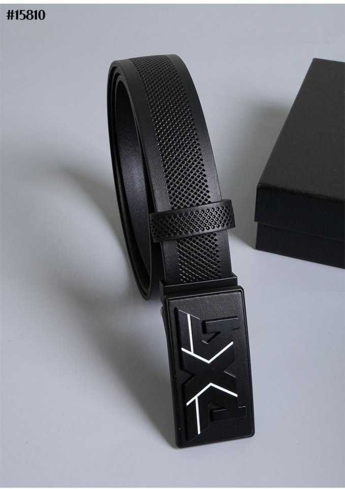 PXG 남성 스퀘어 버클 레더 벨트(2color)