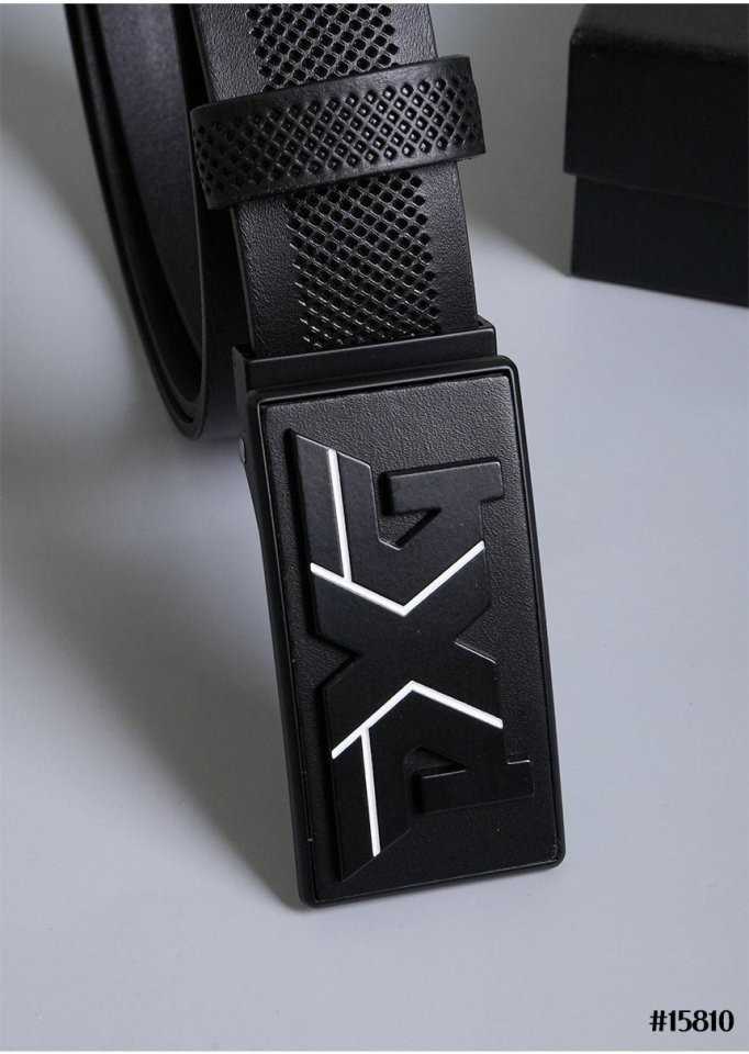 PXG 남성 스퀘어 버클 레더 벨트(2color)
