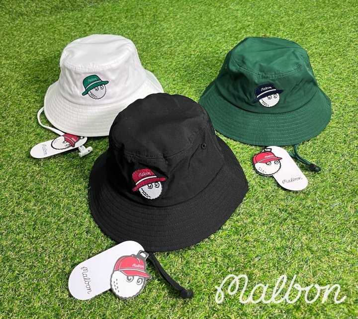 말본 GOLF 로프 레터링 자수 COLORS 볼캐릭터 버킷햇(3color/남녀공용)