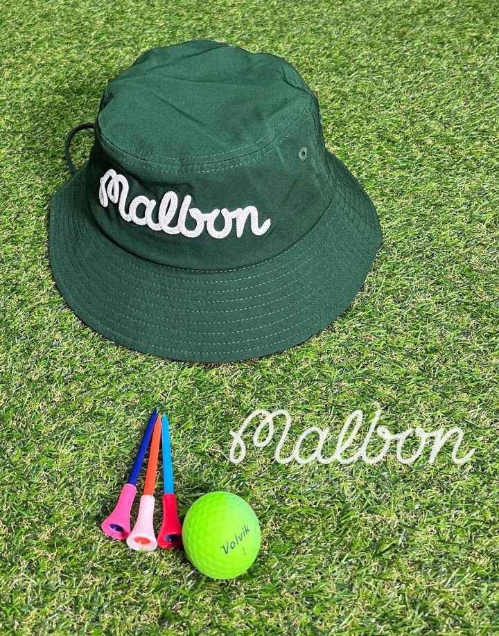 말본 GOLF 로프 레터링 자수 COLORS 볼캐릭터 버킷햇(3color/남녀공용)