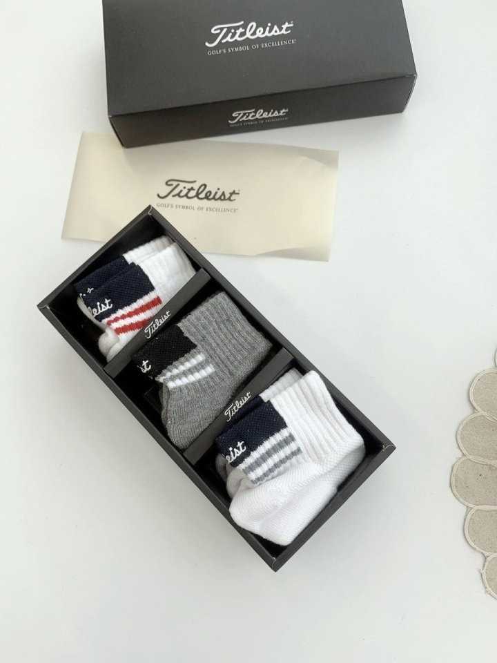 타이틀리스트 남성 스니커 삭스세트(3color 1set)