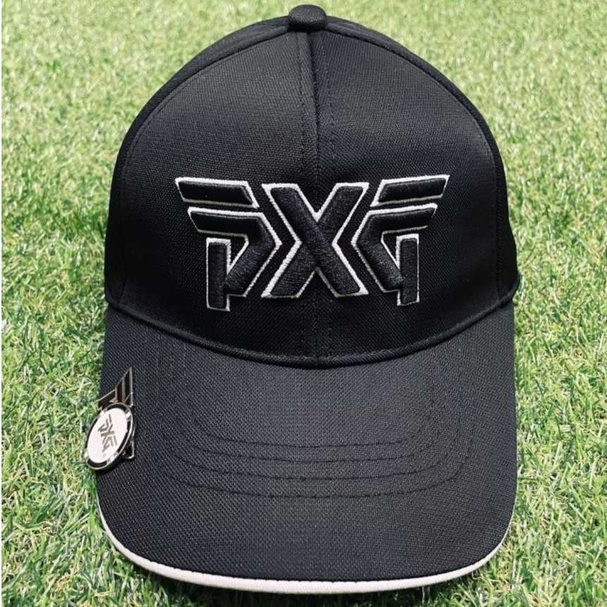 PXG GOLF 빅엠보 배색로고 펀칭 볼마커 마그네틱 로고 캡(2color/남녀공용)