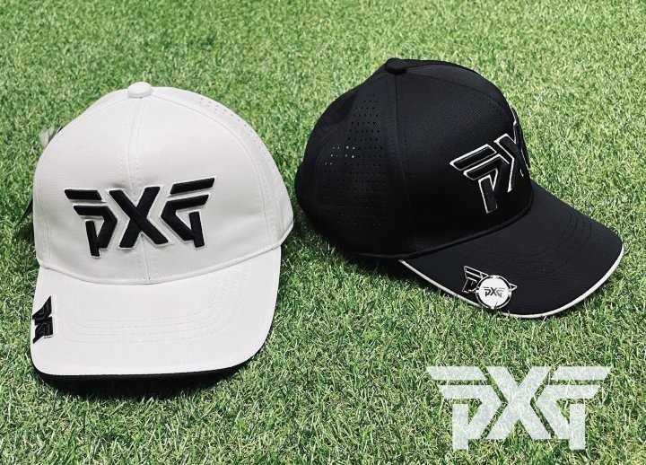 PXG GOLF 빅엠보 배색로고 펀칭 볼마커 마그네틱 로고 캡(2color/남녀공용)