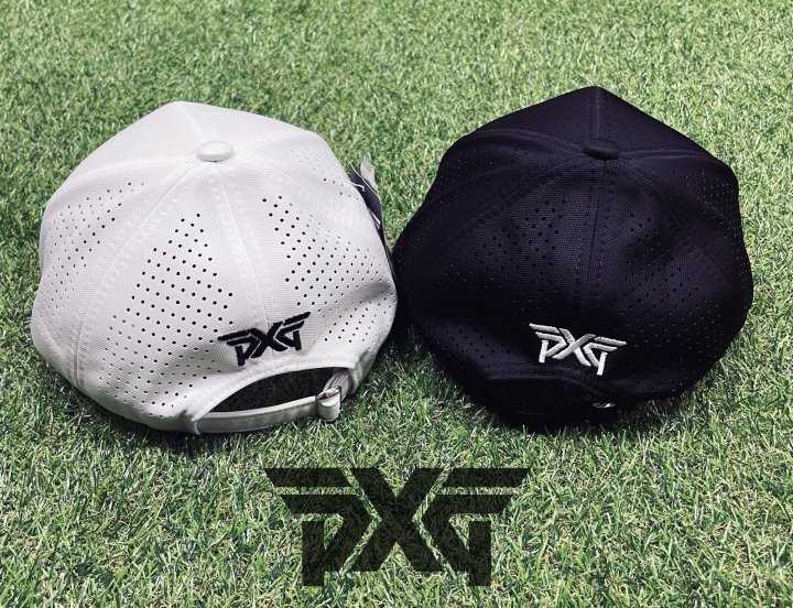 PXG GOLF 빅엠보 배색로고 펀칭 볼마커 마그네틱 로고 캡(2color/남녀공용)