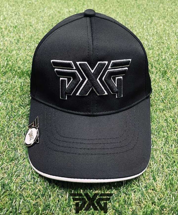 PXG GOLF 빅엠보 배색로고 펀칭 볼마커 마그네틱 로고 캡(2color/남녀공용)