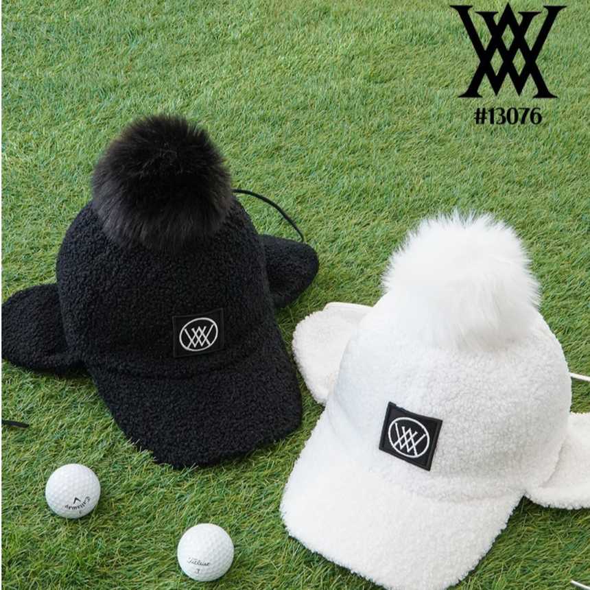 어뉴 여성 컬리 밍크 방울 볼캡(2color)