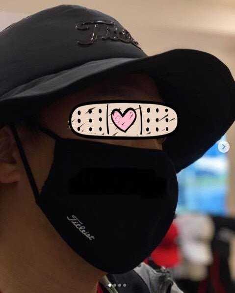 타이틀리스트 패딩골프햇 보온마스크 세트