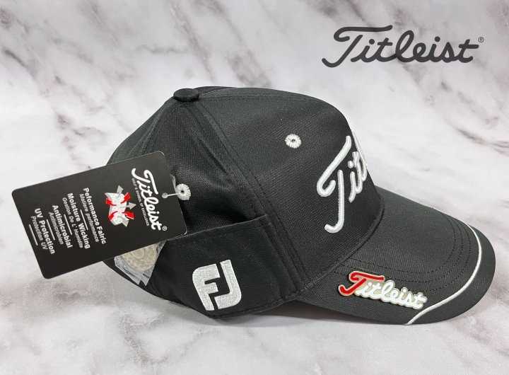 타이틀리스트 GOLF 캡라인 마그네틱 볼마커 사이드포켓 로고 캡(2color)