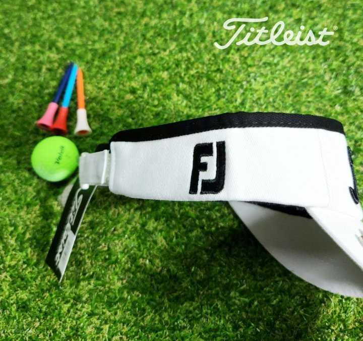 타이틀리스트 GOLF 코튼 라인 엠보자수로고 FJ 마그네틱 볼마커 썬바이저(2color)