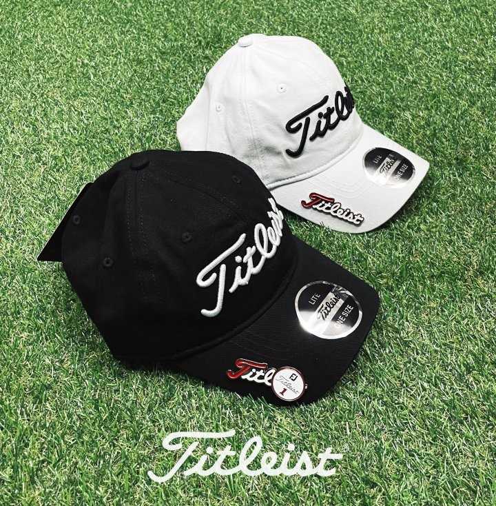 타이틀리스트 GOLF 코튼 엠보자수로고 FJ 마그네틱 볼마커 캡(2color)