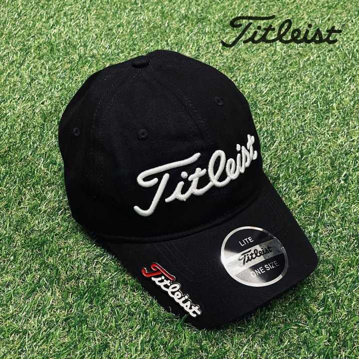 타이틀리스트 GOLF 코튼 엠보자수로고 FJ 마그네틱 볼마커 캡(2color)