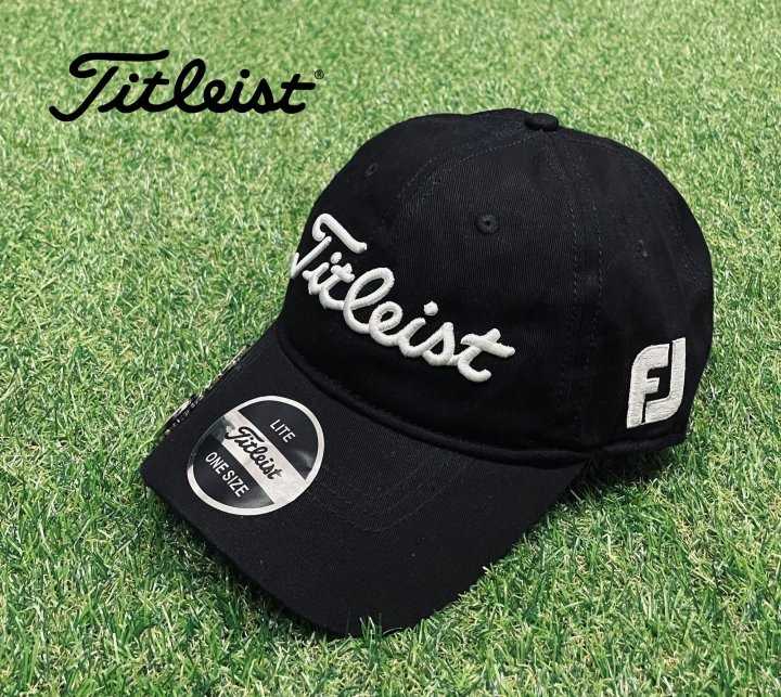 타이틀리스트 GOLF 코튼 엠보자수로고 FJ 마그네틱 볼마커 캡(2color)