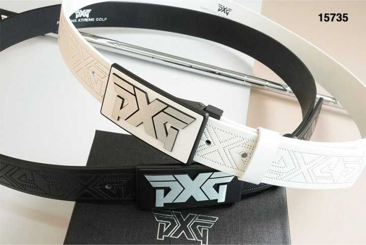 PXG 남성 스틸 버클 펀칭 레더 벨트 컷팅식(2color)