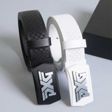 PXG 남성 레더 스퀘어 체스 타공 레더 벨트(2color)