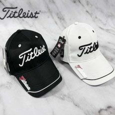 타이틀리스트 GOLF 캡라인 마그네틱 볼마커 사이드포켓 로고 캡(2color)