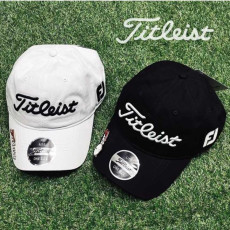 타이틀리스트 GOLF 코튼 엠보자수로고 FJ 마그네틱 볼마커 캡(2color)