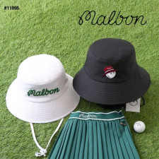 말본 남여공용 체인 자수 로고 버킷햇(2color)