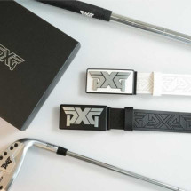 PXG 남성 스틸 버클 펀칭 레더 벨트 컷팅식(2color)
