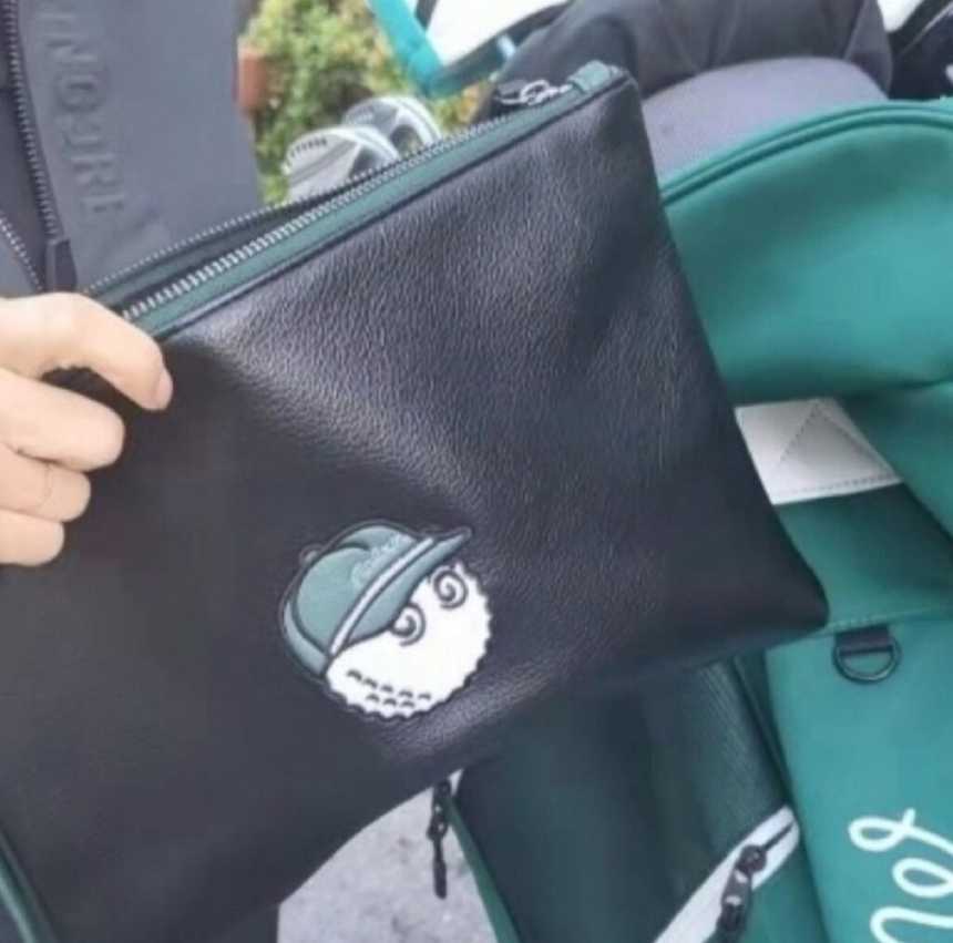 말본 남여공용 골프 배색 클러치