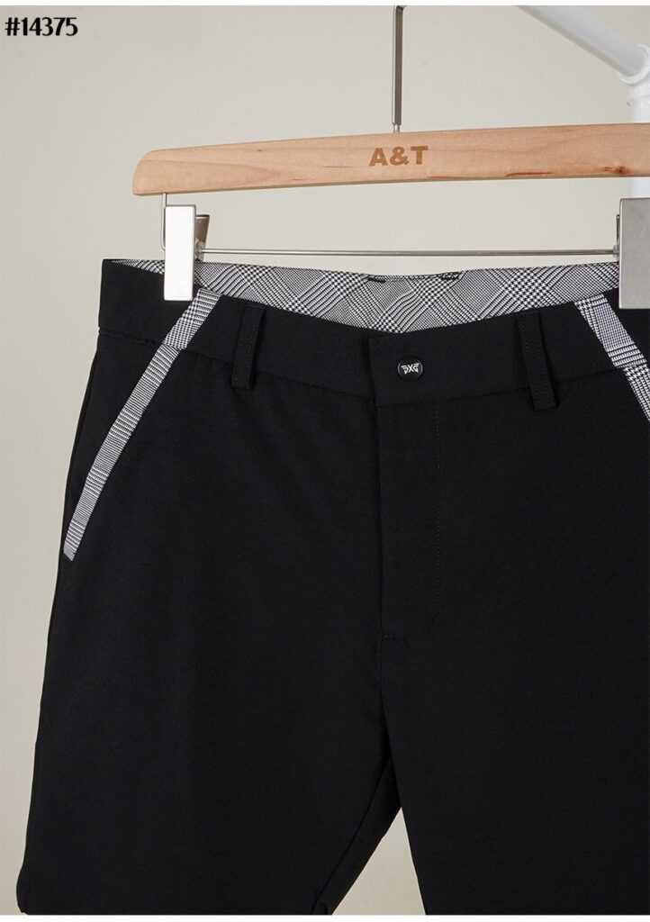 PXG 남성 자수 로고 체크 배색 하프 팬츠(2color)