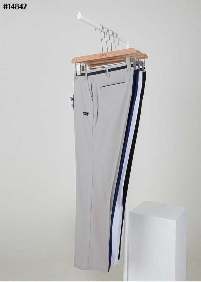 PXG 남성 웨이스트 라인 자수 로고 슬림핏 골프 팬츠(4color)