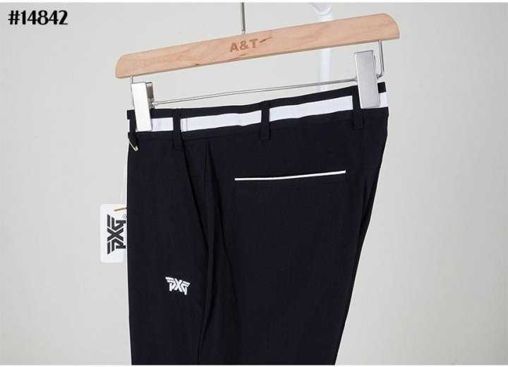 PXG 남성 웨이스트 라인 자수 로고 슬림핏 골프 팬츠(4color)