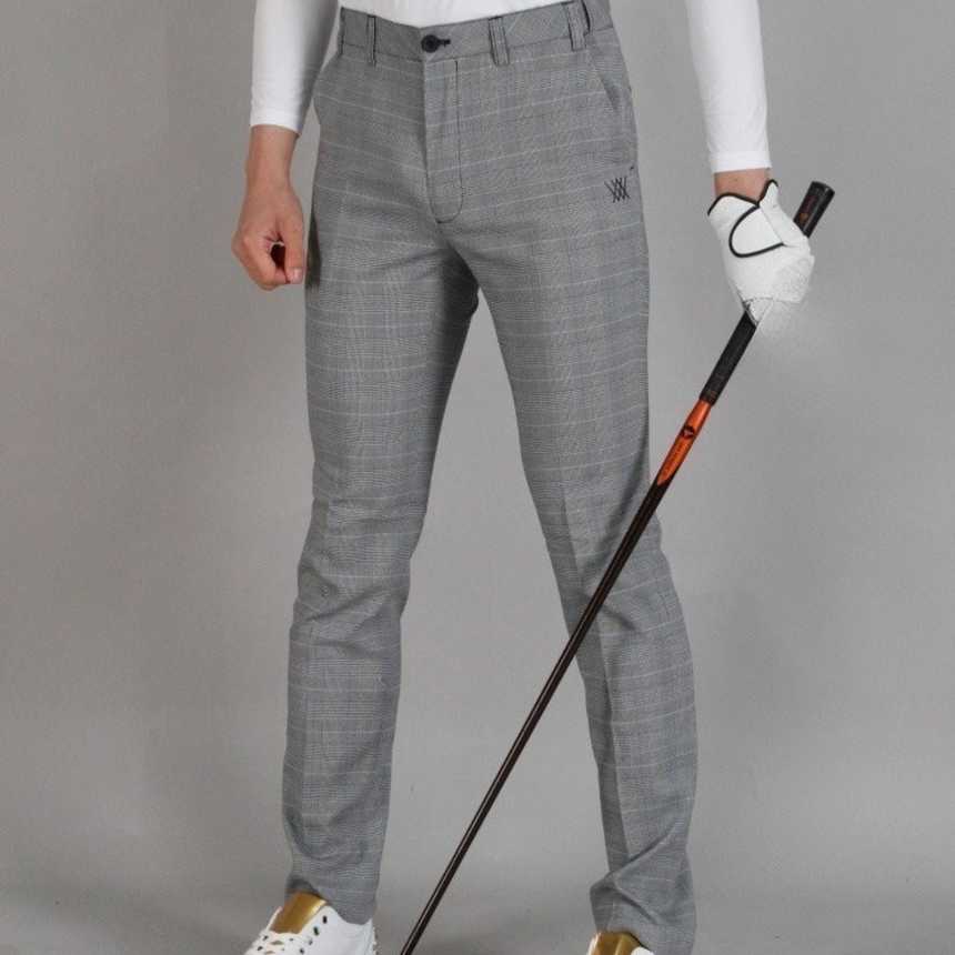 어뉴 남자 3455 썸머 포인트체크 스판 바지 팬츠(2color)