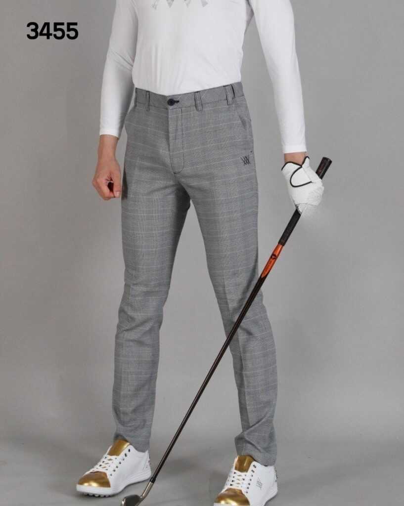 어뉴 남자 3455 썸머 포인트체크 스판 바지 팬츠(2color)