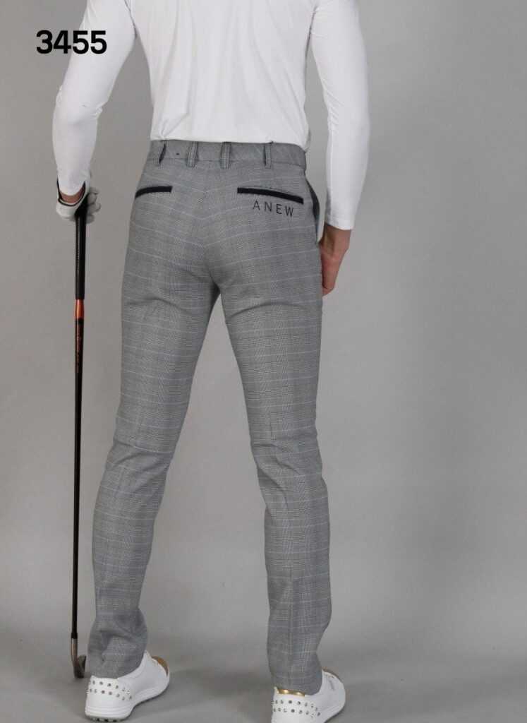 어뉴 남자 3455 썸머 포인트체크 스판 바지 팬츠(2color)