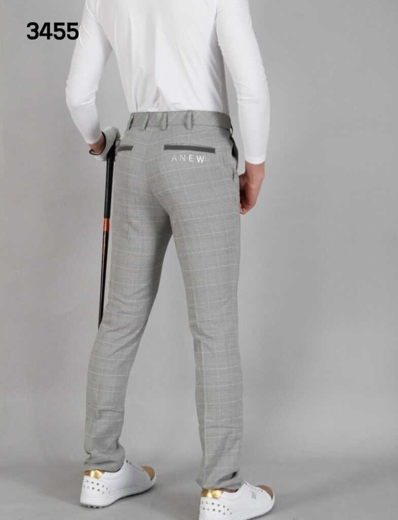 어뉴 남자 3455 썸머 포인트체크 스판 바지 팬츠(2color)