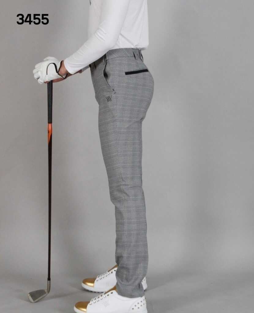 어뉴 남자 3455 썸머 포인트체크 스판 바지 팬츠(2color)