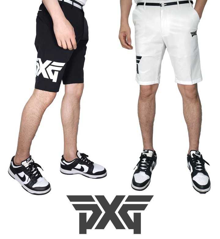 PXG 사이드밴딩 벨트루프 스몰로고 배색 포켓 스트레치 레귤러핏 숏팬츠(2color)