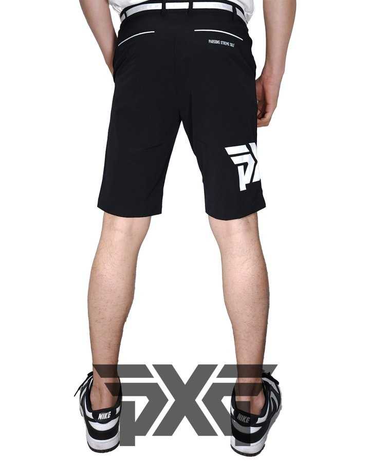 PXG 사이드밴딩 벨트루프 스몰로고 배색 포켓 스트레치 레귤러핏 숏팬츠(2color)