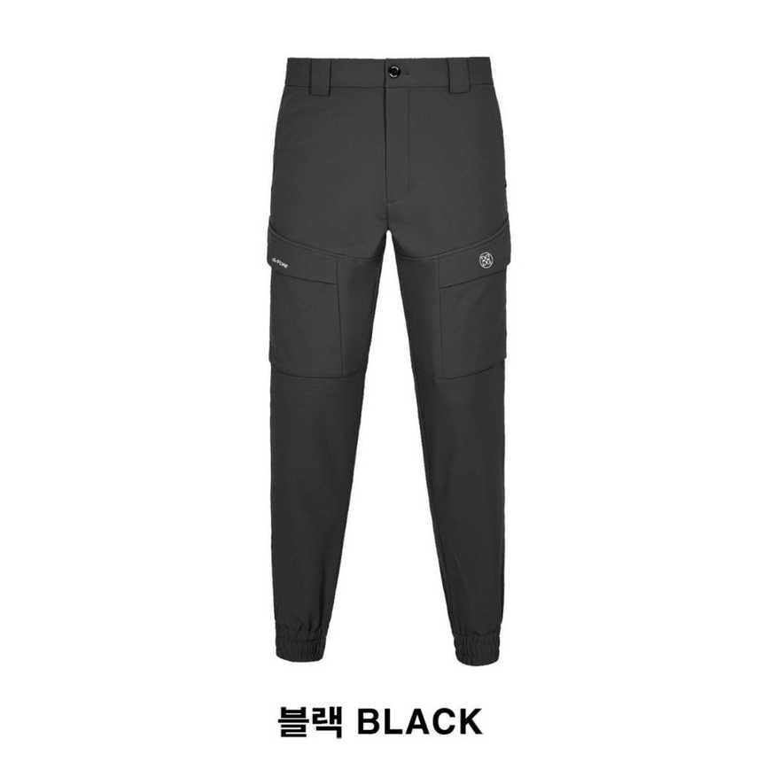 지포어 남성 자수 로고 퍼포먼스 밴딩 기모 조거 팬츠(3color)